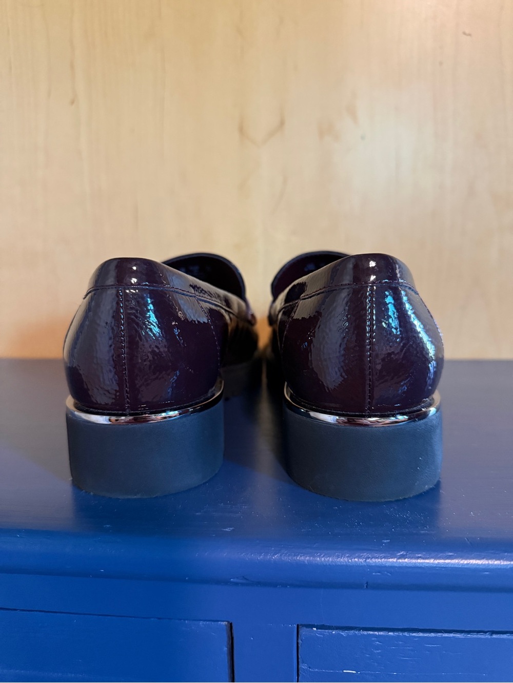 Franco Sarto Camrynn Burgundy Penny Loafers - Picture 3 of 6